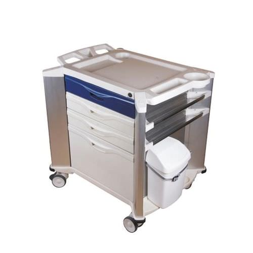 Carro médico - JQ760-1 - Mobiclinic - para instrumental / para apósitos / para transporte