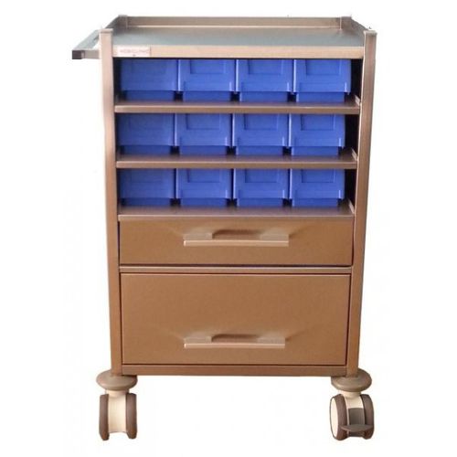 Carro médico - M3212-A - Mobiclinic - para medicamentos / de dispensación de medicamentos / de acero inoxidable