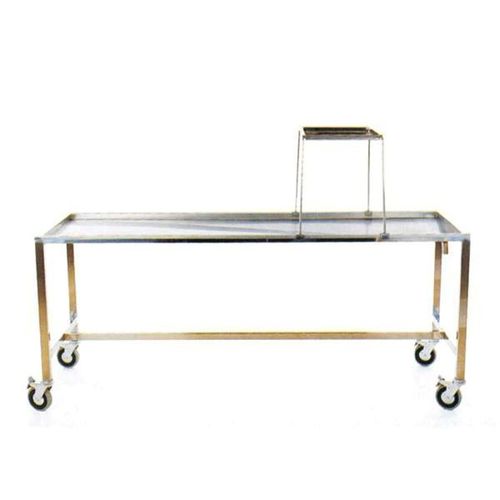 Mesa de disección - M199 - Mobiclinic - rectangular / con ruedas / de acero inoxidable