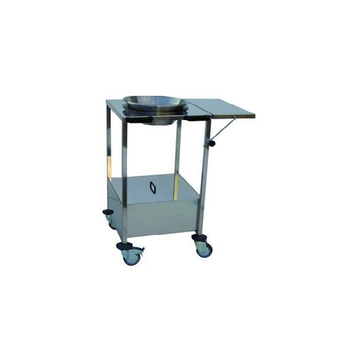 Carro de hospital - M071-1 - Mobiclinic - de uso general / auxiliar / de acero inoxidable