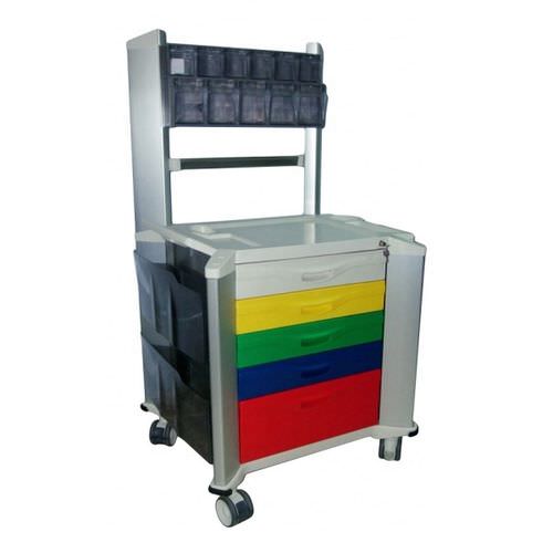 Carro médico - JQ760-4 - Mobiclinic - para medicamentos / de dispensación de medicamentos / para desechos