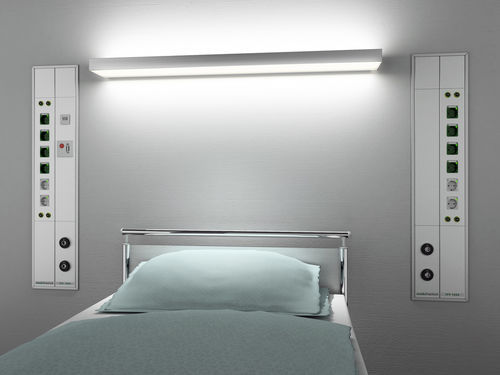 Unidad médica de cabecera de pared - IVV 1054 UP - modul technik - horizontal / vertical / para habitación de pacientes