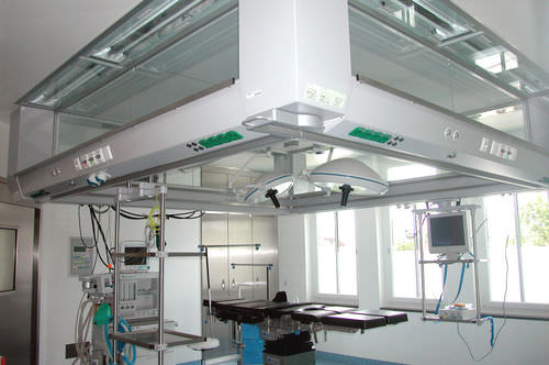 Sala de operaciones integrado - OP 3800 - modul technik - de flujo laminar / híbrido