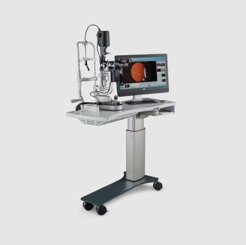 Mesa de traslación manual - HSM 600 - Haag-Streit Surgical - de altura variable / con ruedas