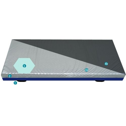 Colchón para cama médica - Favusan® - Moltoplast healthcare - de espuma / de presión alterna / 90x200 cm