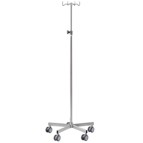 Portasueros con ruedas - I3250008-SL - MTH Medical GmbH - 4 ganchos / telescópico / de altura variable