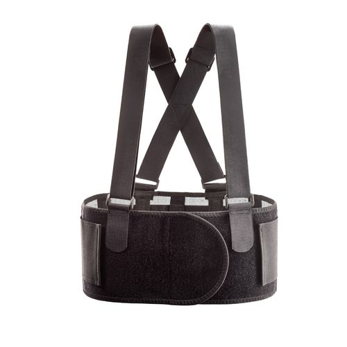 Faja de sujeción lumbar - 252 - Mueller Sports Medicine - para adulto / semirrígida / con tirantes