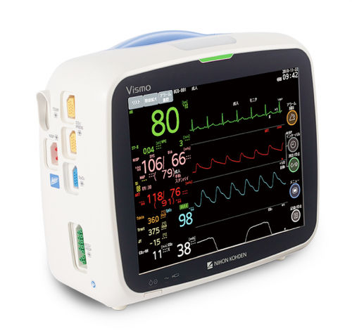 Monitor multiparamétrico portátil - Vismo - Nihon Kohden Europe - compacto / de noche / ECG