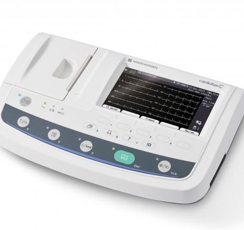 Electrocardiógrafo para diagnóstico en reposo - Cardiofax C - Nihon Kohden Europe - 12 canales / digital / con impresora