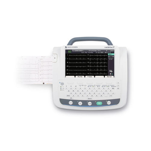 Electrocardiógrafo para diagnóstico en reposo - Cardiofax S - Nihon Kohden Europe - 6 canales / digital / con impresora