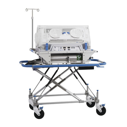 Incubadora neonatal para transporte - TI-2000 - Ningbo David Medical Device - con ruedas / de altura variable / con 4 ventanas de acceso