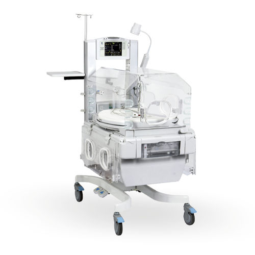 Incubadora neonatal con ruedas - YP-2008 - Ningbo David Medical Device - de altura variable / con monitor / con almacenamiento