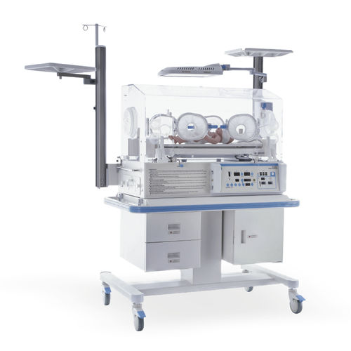 Incubadora neonatal con ruedas - YP-500A - Ningbo David Medical Device - con pantalla táctil / con lámpara de fototerapia / con báscula