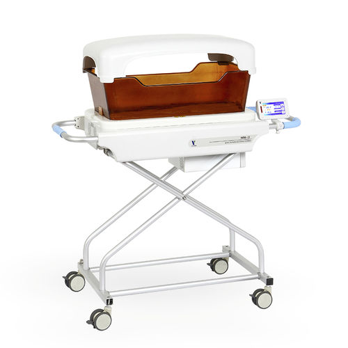 Lámpara de fototerapia neonatal - NBB-III - Ningbo David Medical Device - con ruedas / de luz azul