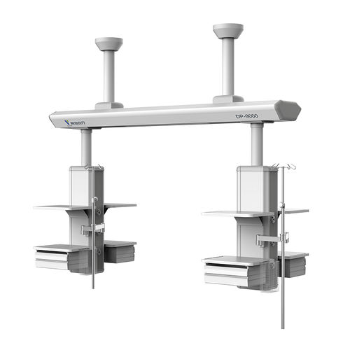 Columna de distribución de techo - DP series - Ningbo David Medical Device - para cuidados intensivos / con estantes