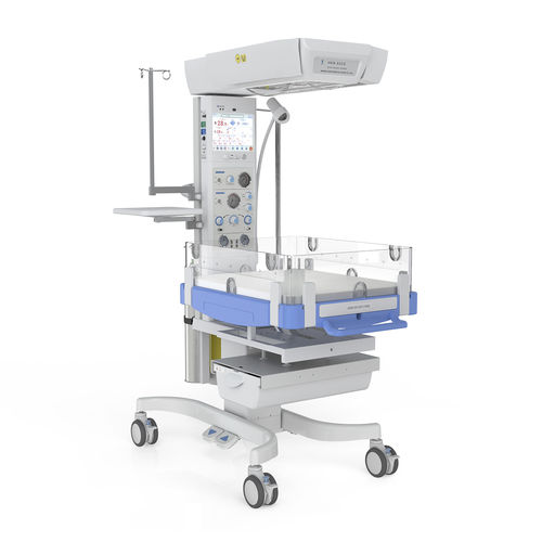 Mesa de reanimación neonatal con ventilador - HKN-93CS - Ningbo David Medical Device - con monitor / con almacenamiento / con pantalla táctil