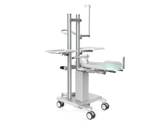 Cuna hospitalaria pediátrica - YC-300 - Ningbo David Medical Device - de altura variable / con ruedas / con barreras laterales