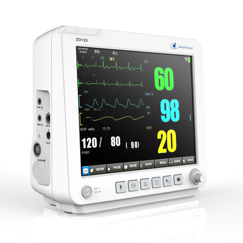 Monitor de paciente con sensor separado - ZD120 - Heal Force - portátil / ECG / RESP