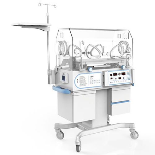 Incubadora neonatal con ruedas - YXK-2000GA - Heal Force - con monitor / con lámpara de fototerapia / con 4 ventanas de acceso