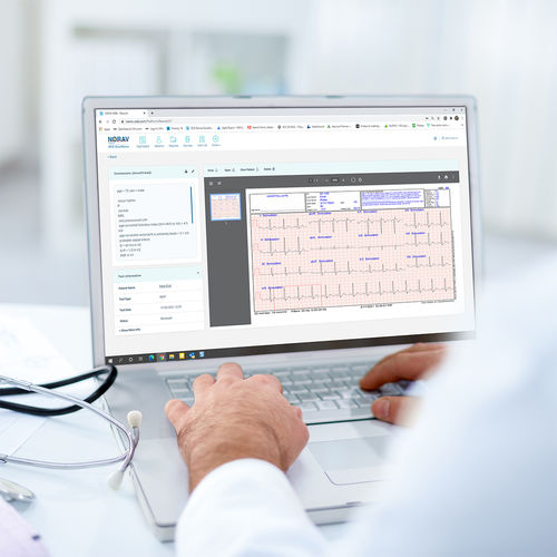 Software de hospital - NEMS Web - NORAV Medical - para consulta médica / para ECG / para historias clínicas