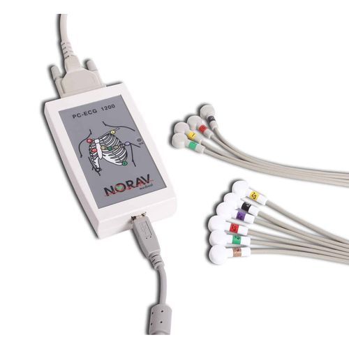 Electrocardiógrafo para diagnóstico en reposo - 1200M - NORAV Medical - 12 canales / para PC / USB