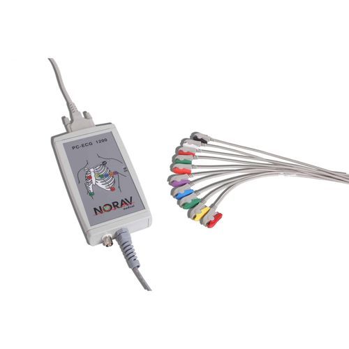 Electrocardiógrafo para diagnóstico en reposo - 1200HR-T - NORAV Medical - 15 canales / para PC