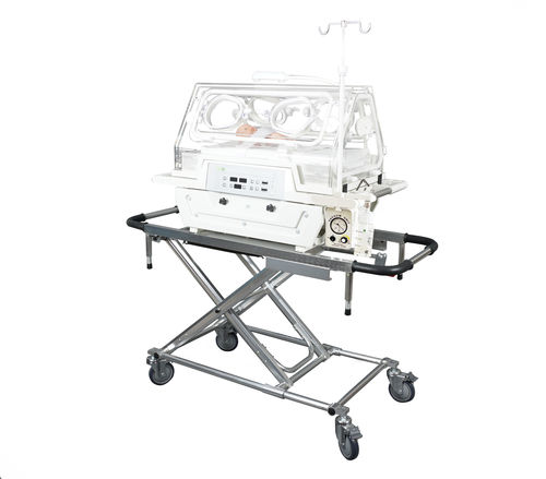 Incubadora neonatal para transporte - KT 1000 - NOVOS - con ruedas / con 4 ventanas de acceso / alimentada por batería