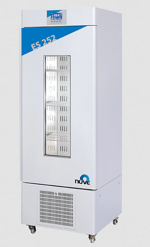 Incubadora de laboratorio para la industria farmacéutica - ES series - Nüve - de mesa / de acero inoxidable / con 1 puerta