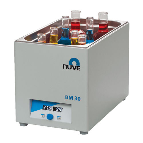 Baño María calefactor - BM 30  - Nüve - de circulación / de mesa / de acero inoxidable