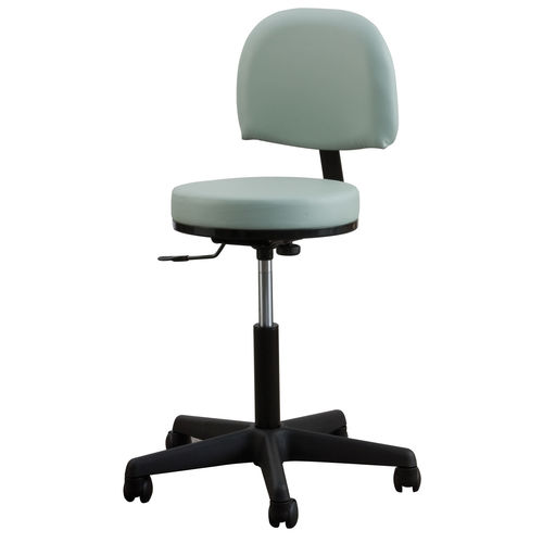 Taburete para consulta médica - 60352-T - Oakworks Med - de altura variable / giratorio / neumático