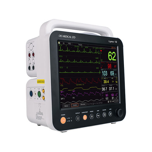 Monitor de paciente portátil - LYNX series - OES Medical - ECG de 12 derivaciones / de CO2 / PNI