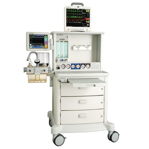 Estación de anestesia en carro - ASTRA 3i - OES Medical - con monitorización respiratoria