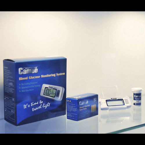 Glucómetro automático - Cameo  - OK Biotech  - para hospitales / sin código / con disparador de lancetas