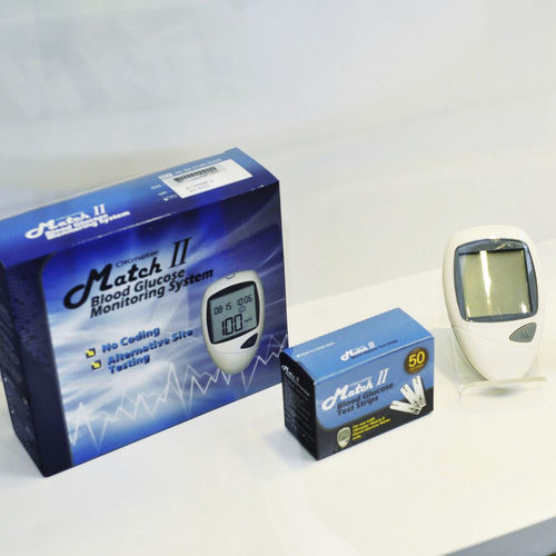 Glucómetro automático - Match II - OK Biotech  - para hospitales / sin código / con disparador de lancetas