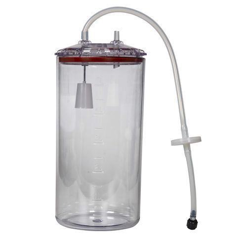 Recipiente de aspiración para fluidos corporales - Olidef Medical - de cristal / de policarbonato / apto para autoclave