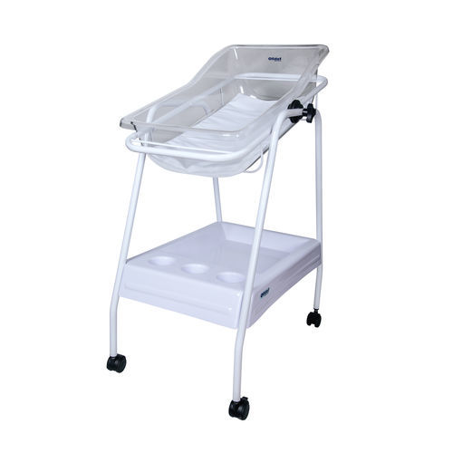 Cuna hospitalaria con ruedas - Especial - Olidef Medical - de altura fija / con espacio de almacenamiento / de acero inoxidable