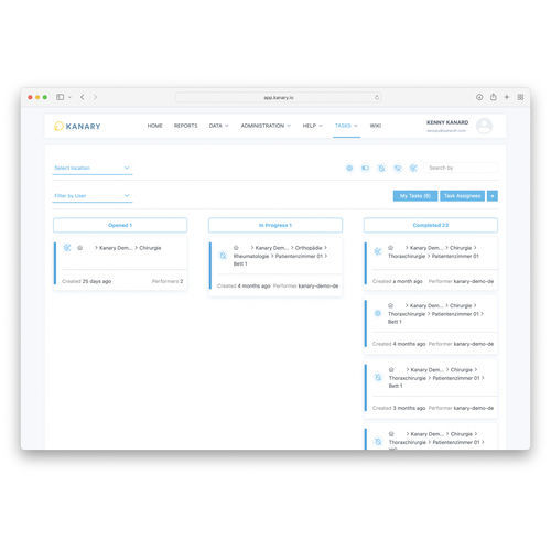 Software de gestión - Kanary - OPHARDT Hygiene-Technik - de monitorización / médico / para la higiene de las manos