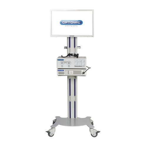 Carro para endoscopia - COMPACT - OPTOMIC - para transporte / con cajón / 1 estante
