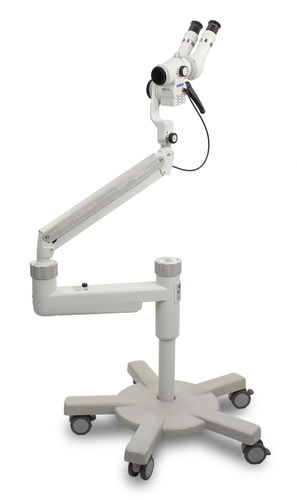 Colposcopio binocular - OP-C2L - OPTOMIC - en carro