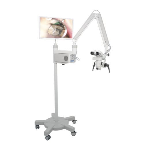 Microscopio quirúrgico para odontología - OP-Dent-5 - OPTOMIC - de pared / de techo / de suelo