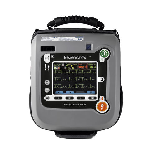 Desfibrilador externo automático - Reanibex 500 EMS - Bexen Cardio - manual / bifásico / Bluetooth