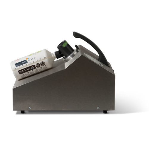 Sistema de desinfección por pulverización seca - Nocospray  - OXY'PHARM - portátil / eléctrico