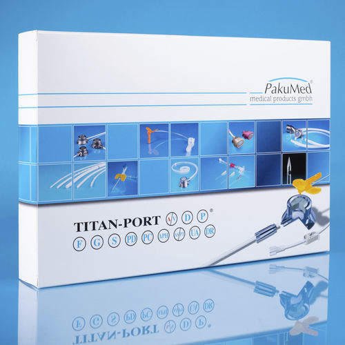 Cámara implantable venosa - 111248 G-SET  - PakuMed Medical Products - de una luz / de titanio