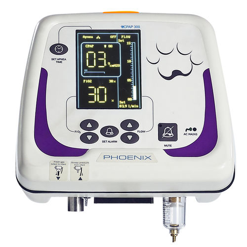 Ventilador de reanimación - nCPAP 300 - Phoenix Medical Systems  - neonatal / CPAP / con ruedas