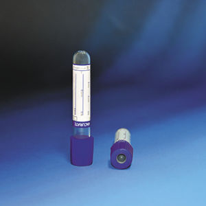 Tubo de extracción de laboratorio - VBC-200502 - PLASTI LAB - cilíndrico / de sangre / de PET
