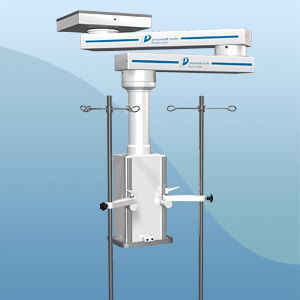Brazo de distribución de techo - 272 series - Pneumatik Berlin - para cuidados intensivos / de anestesia / articulado