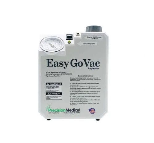 Aspirador de mucosidades eléctrico - EasyGoVac  - Precision Medical - con batería / de uso doméstico / portátil