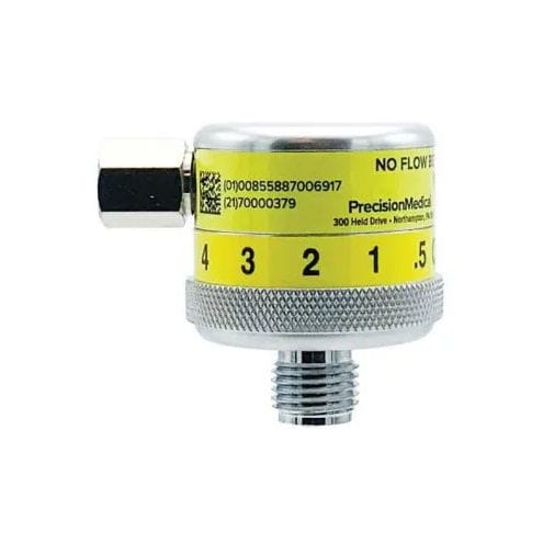 Flujómetro con tubo de Pitot - Dial - Precision Medical - de oxígeno / de aire / para hospitales