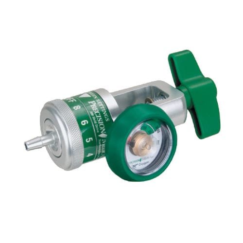 Regulador de presión de oxígeno - EasyDial - Precision Medical - médico / monoetapa / flujo ajustable