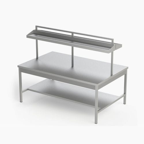 Mesa de trabajo - PROHS - de acondicionamiento de instrumental médico / rectangular / cuadrada